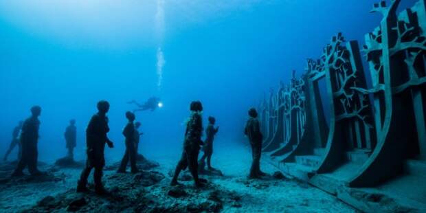 Museo Atlantico: захватывающий подводный музей Museo Atlantico, интересно, красота, музей, под водой, подводный музей, статуи, удивительно