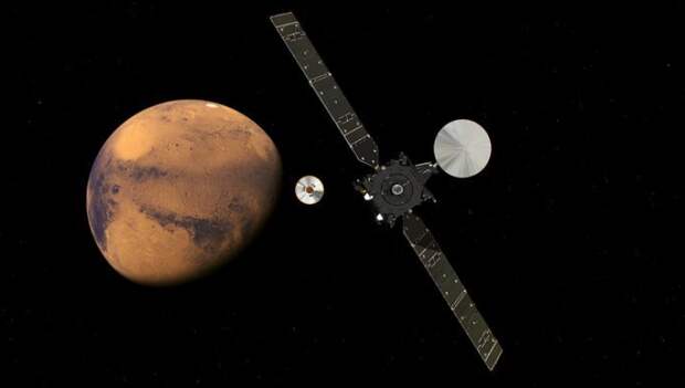 На Марсе ученые разглядели дом инопланетян с припаркованным НЛО