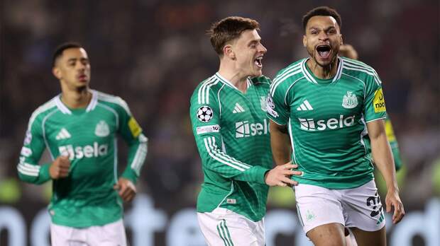 «Ньюкасл» разгромил «Карабах» 6:1 в Лиге чемпионов. Гордон оформил покер