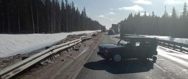 Авария дня. ДТП при обгоне в Архангельской области