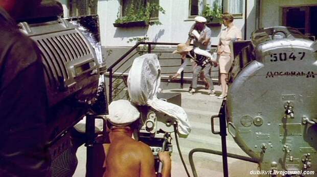На съёмках фильма «Бриллиантовая рука». 1969 история, советское кино, фото со съёмок