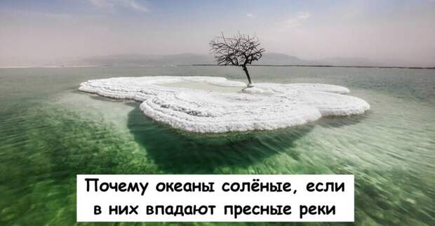Почему океаны солёные, если в них впадают пресные реки