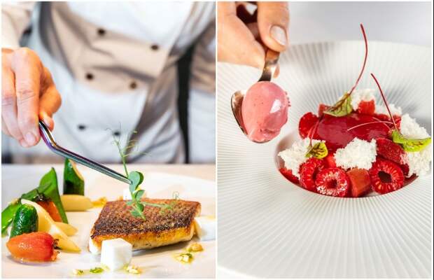 Гостя ждет изысканный ужин от ресторана Hofmann (Casa Vicens, Барселона). Гостя ждет изысканный ужин от ресторана Hofmann (Casa Vicens, Барселона).