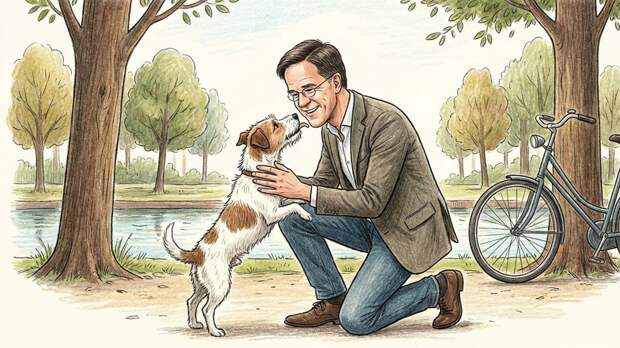 Рютте рассказал о встрече с украинским псом Патроном