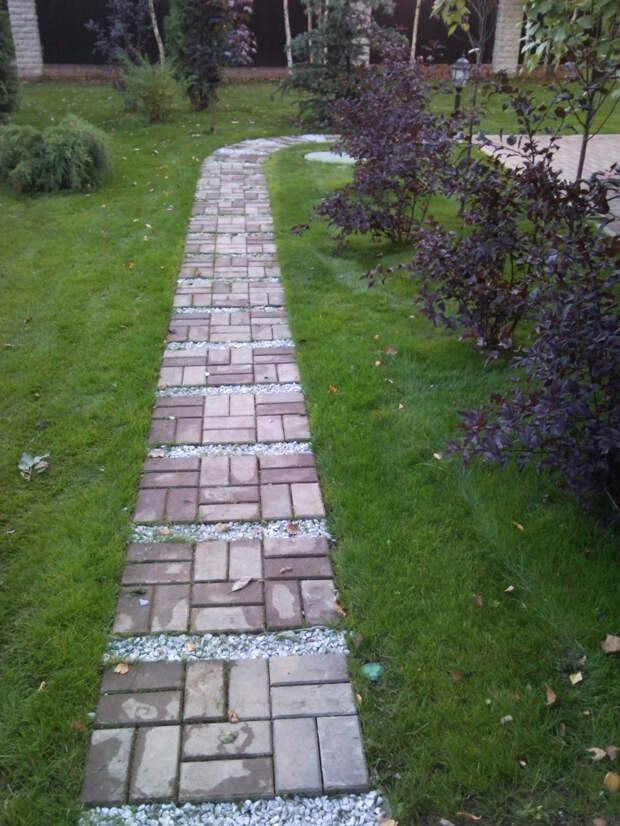 Обустройство дорожек, ступенек, цветников