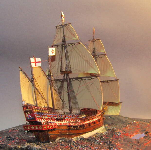 Современная модель того самого Мстительного. |Фото: shipmodeling.ru.