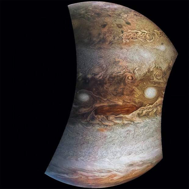 Впечатляюще! NASA показало удивительное явление на Юпитере nasa, космос, красота, облака, планета, юпитер