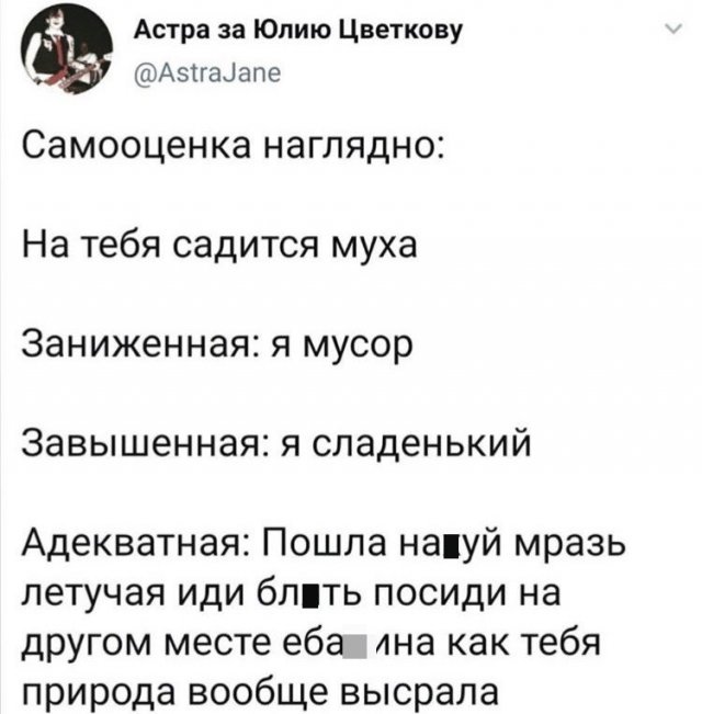 Юмор про самооценку