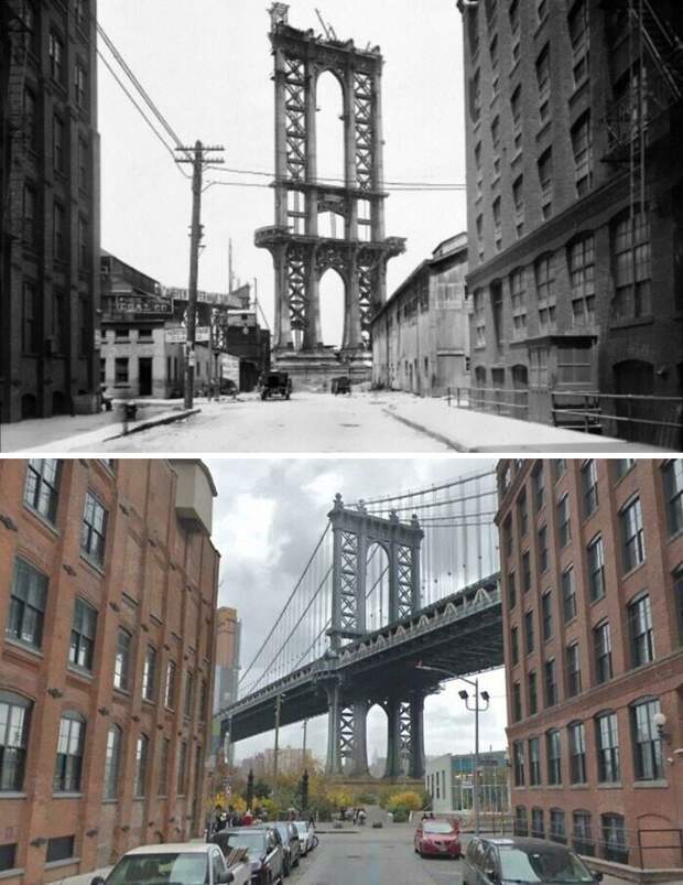 Незавершенный мост на Манхэттене, 1908 - 2021 Незавершенный мост на Манхэттене, 1908 - 2021