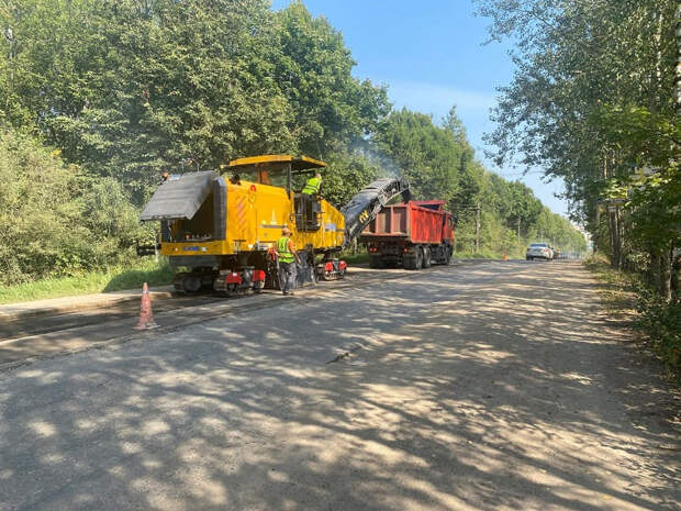 В облцентре завершается ремонт Досуговского шоссе