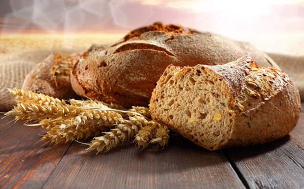 Пшеничный хлеб из муки грубого помола с отрубями