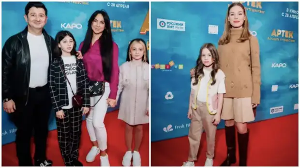 Блёданс, Галустян, Жуков и Асмус с детьми посетили премьеру фильма