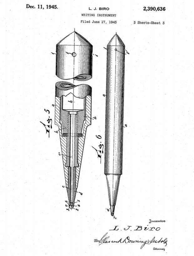 Четыре изобретателя шариковой ручки  BIC, изобретения, шариковая ручка