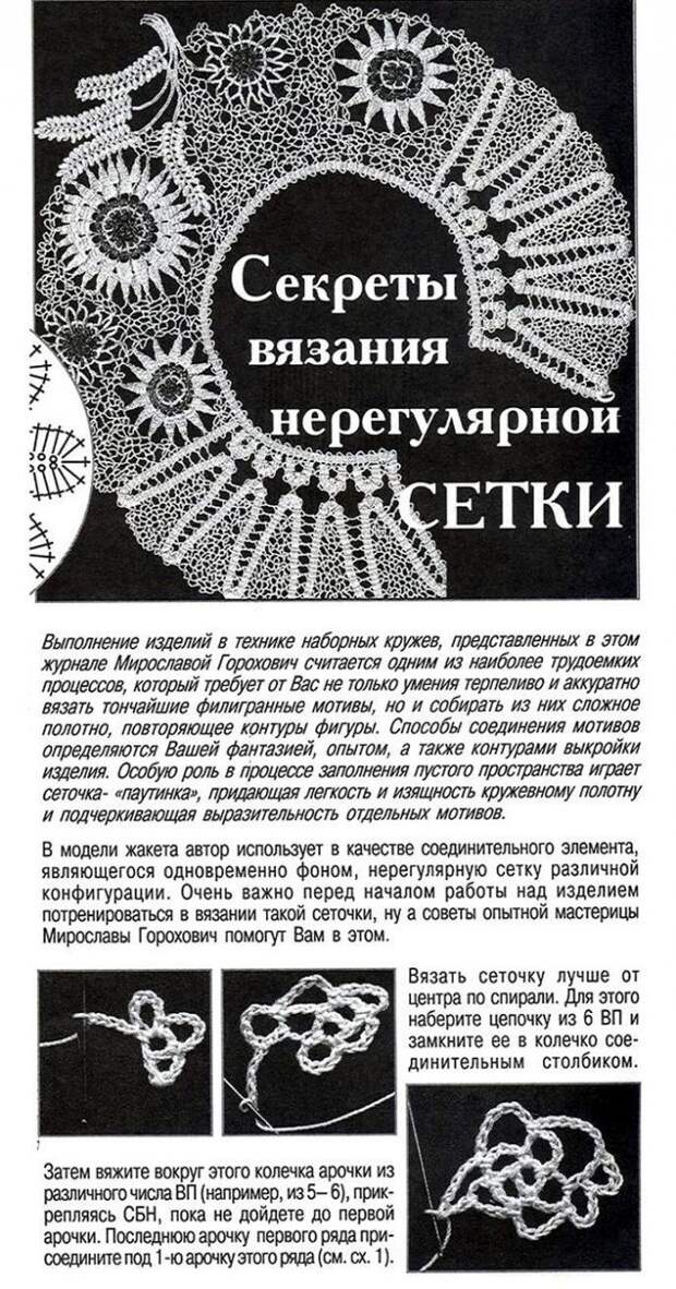 Вязание крючком описание нерегулярной сетки Вязание крючком описание нерегулярной сетки