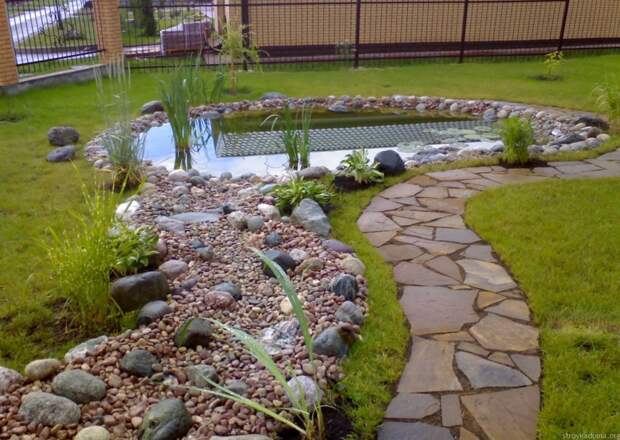 Обустройство дорожек, ступенек, цветников 2