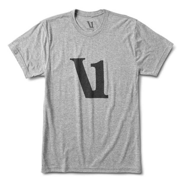 Vuori V1 Logo Tee - Heather Grey