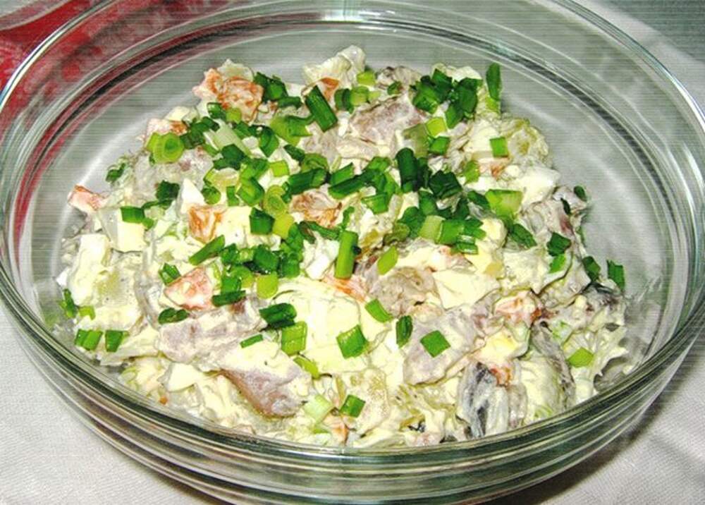 Рецепты салатов с солеными огурцами фото простые и вкусные