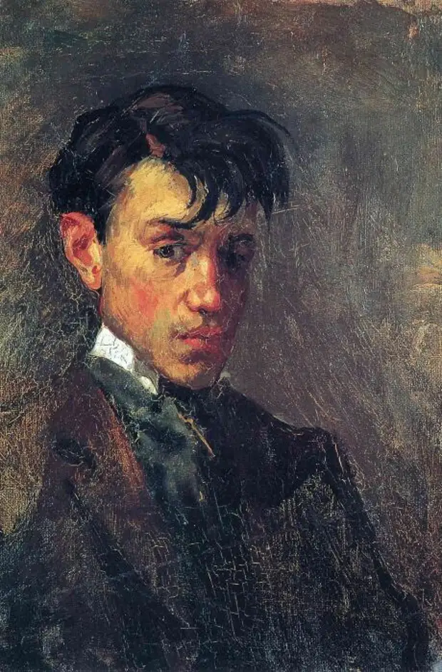 Пабло Пикассо: Автопортрет, 1896 год. \ Фото: pinterest.com.