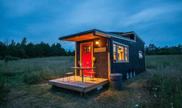 Greenmoxie Tiny House - дом на колесах площадью 31,5 кв. метров.