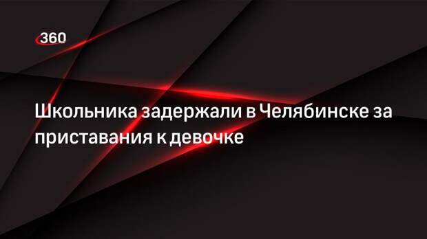 Ученика восьмого класса задержали за приставания к десятилетней школьнице в Челябинске