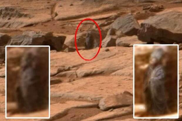 Виртуальный археолог обнаружил на Марсе статую
