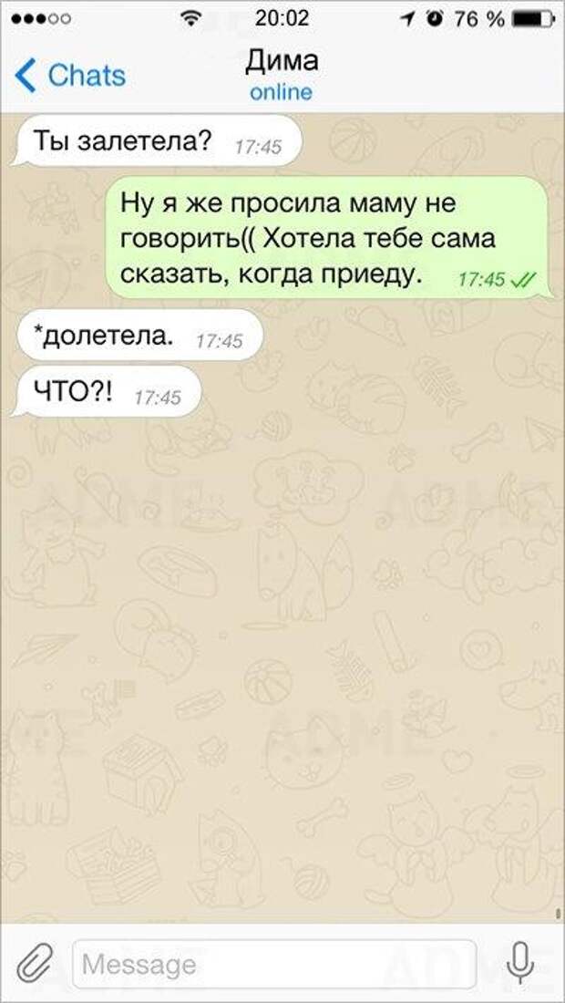 15 смс, в которых опечатки сделали их шедеврами! 15 смс, в которых опечатки сделали их шедеврами!