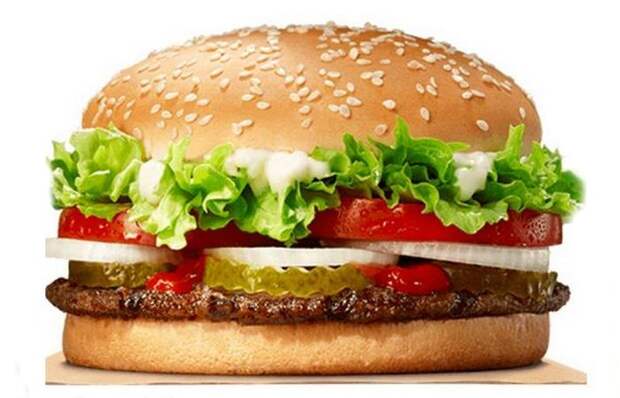 Майонез - это 60% жиров и 31% калорий в «Burger King».