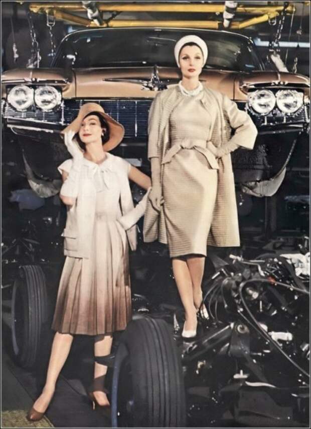 Модели Vogue в Детройте. 15 января 1960 история, люди, мир, фото