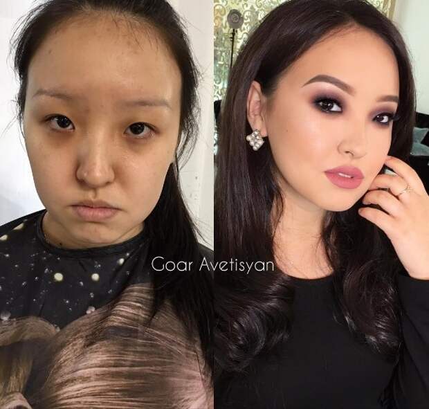 6. Полная перезагрузка до и после, до и после макияжа, макияж