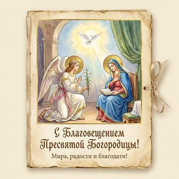 Открытки с Благовещением Пресвятой Богородицы: 80+ картинок и поздравлений