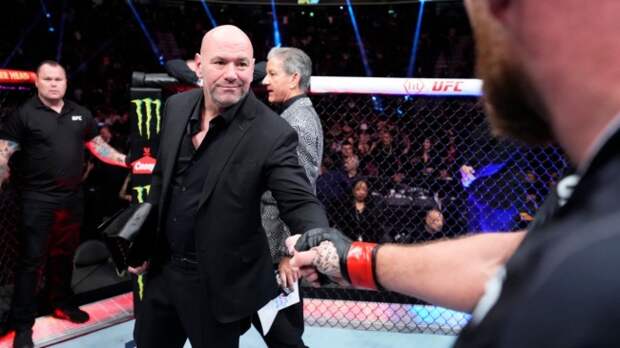 Dana White in the cage