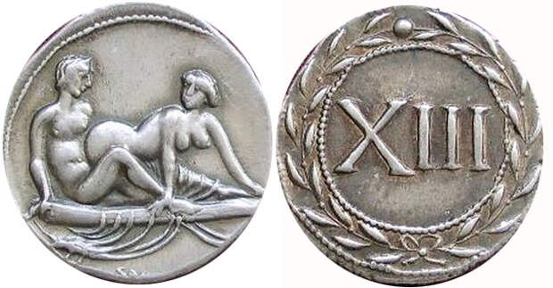 Спинтрии — это древнеримские монеты с изображением полового акта. Эти монеты были сделаны специально, чтобы расплачиваться ими в публичных домах. Древний Рим — одно из самых величайших государств Античности. Самые интересные факты о Древнем Риме