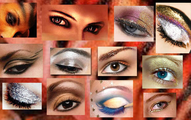 макияж глаз вечерний новогодний