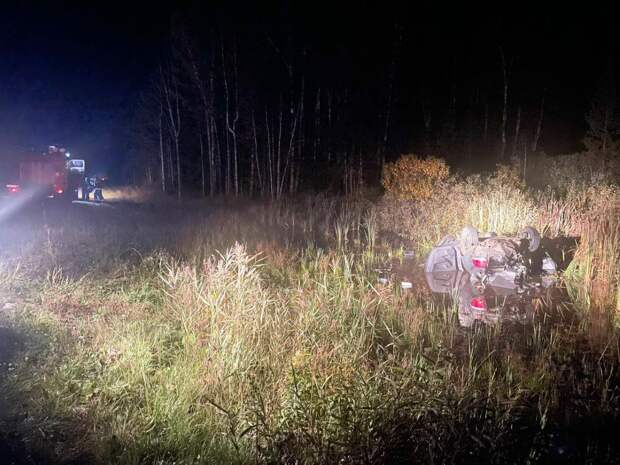 В Челябинской области водитель погиб в улетевшей в кювет иномарке