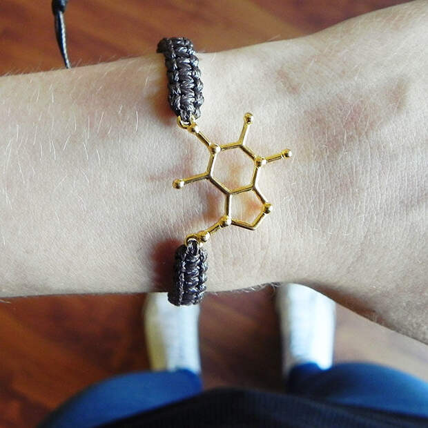 Caffeine Molecule Bracelet