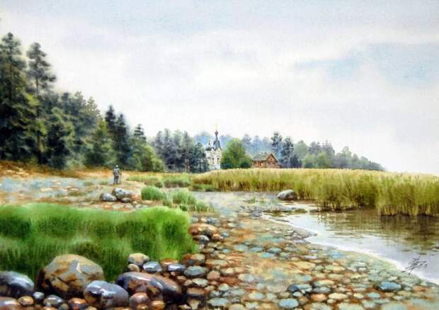 Акварели старинных русских городов Ольги Ивлевой