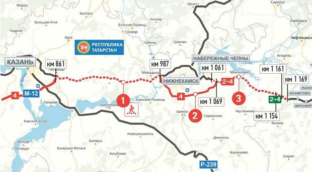 Как пройдет маршрут трассы м12 от Казани до Екатеринбурга по Татарстану
