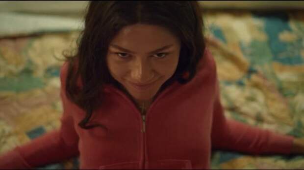 zendaya on a bed in challengers