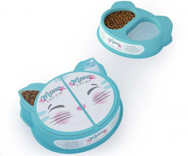Упаковка корма и воды для бездомных кошек Meow A’ Design Award & Competition, дизайн, дизайнерские идеи, дизайнерские решения