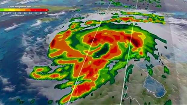 NASA выложило 3D-видео урагана "Мэтью" на Гаити