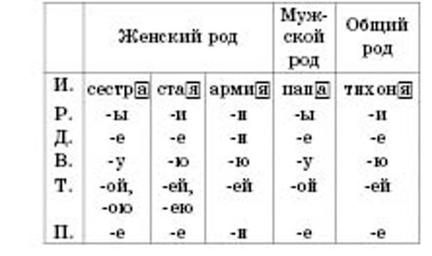 Склонение существительных картофель