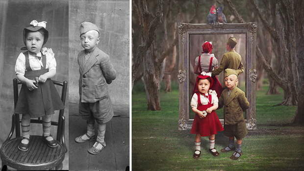 Превращение старых фотографий в удивительные иллюстрации Превращение старых фотографий в удивительные иллюстрации