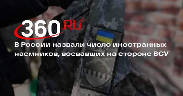Мирошник: на стороне ВСУ в боях участвовали около 20 тысяч наемников-иностранцев