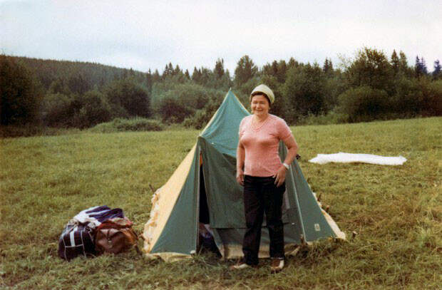 Наина Ельцина на отдыхе. Фото из личного архива