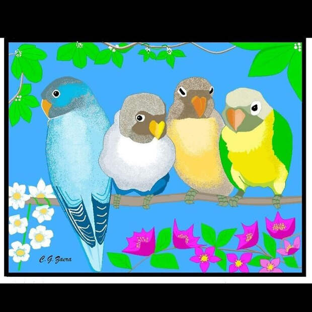 Детализированные картины в MS Paint от 91-летней испанки
