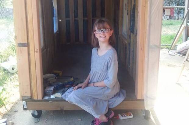 10-летняя Хейли Форт строит домики для бездомных и выращивает для них пищу  добро, мир, человек