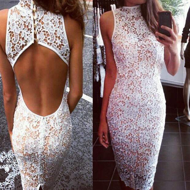ummer-Womens-Backless-lace-Dresses-2015-Vestidos-Elegant-White-Sleeveless-Lace-High-Low-Slim-Fitness-Sexy