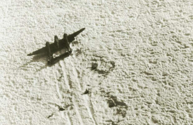 P-38 Lightning посадка в Гренландии