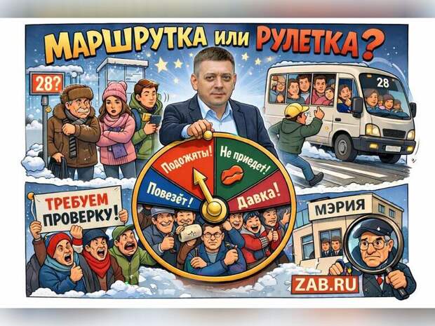 В Чите «пропала» 28‑я маршрутка — пассажиры ждут уже полчаса