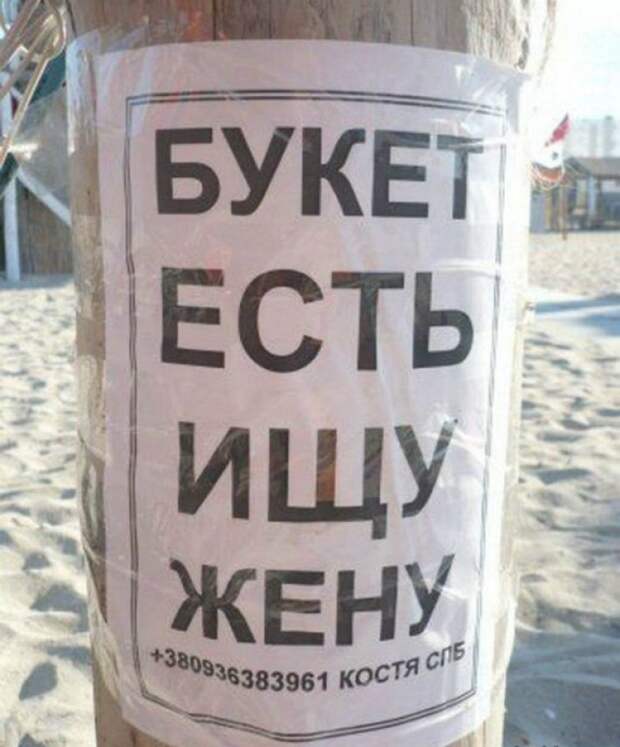 17 прикольных объявлений, авторы которых ищут вторую половинку